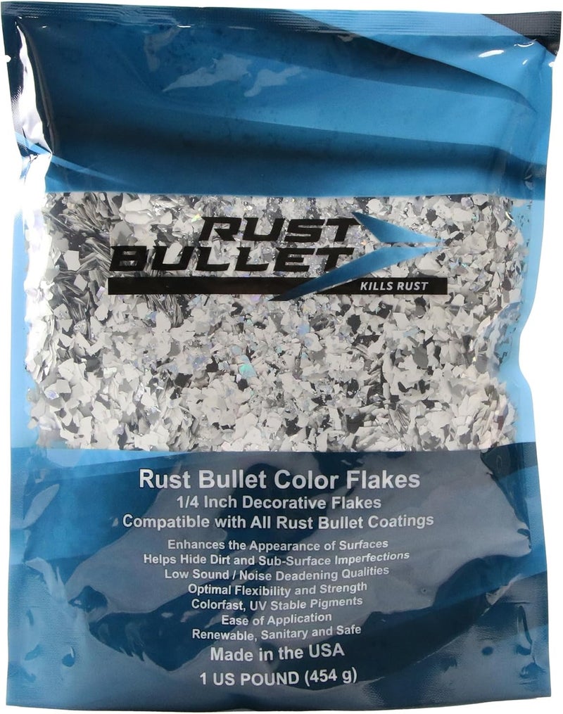 RUST BULLET Decorative Color Flakes - Empire Sparkle - Customize Concrete Floors with 1 LB of Durable, UV-Resistant Vinyl Chips for Stunning, Long-Lasting Designs - Image 2